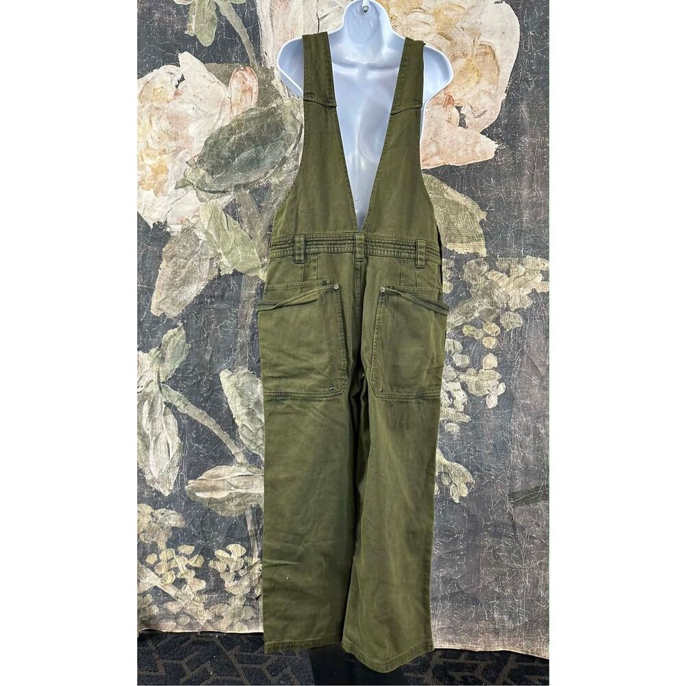 Free People Just In Time Overalls in Army Size M - Picture 8 of 9